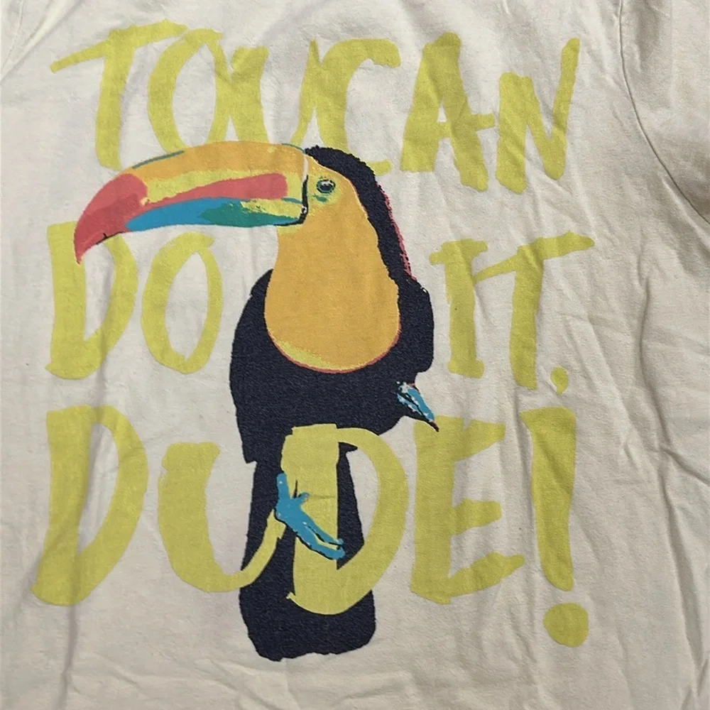 Peek Yellow Kids T-Shirt “Toucan Do It!”, Sz 12